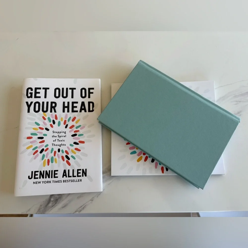 NWT Jennie Allen’s Get Out of Your Head hardcover book & paperback study guide